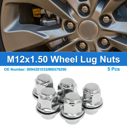 5 Pcs M12x1.50 Wheel Lug Nuts for Toyota Corolla (1987-2008, 2019-2021)