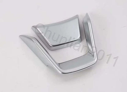Steering Wheel U Shape Cover Trim for Subaru Forester 2019-2023 Silver Matte