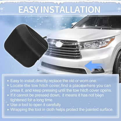 Left Front Tow Hook Cover for Toyota Highlander (2014-2016)