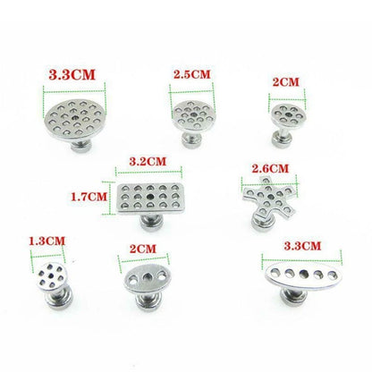 8 x Aluminum Puller Tabs Cold Glue Paintless Tool