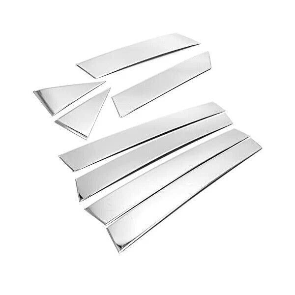 8 x Chrome Pillar Post Window Door Trim Covers for Nissan Altima (2013-2018)