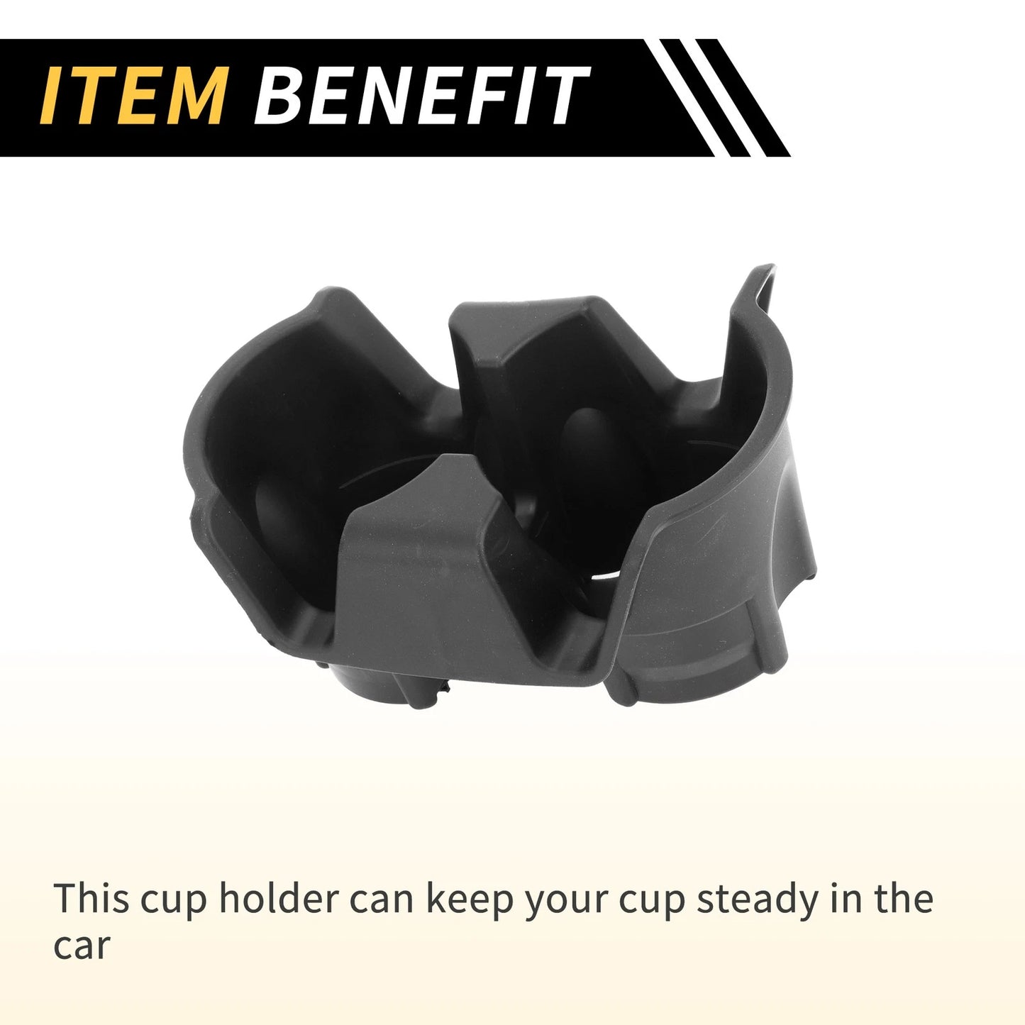 Cup Holder Insert for Jeep Wrangler (2001-2006) Coin Holder Black