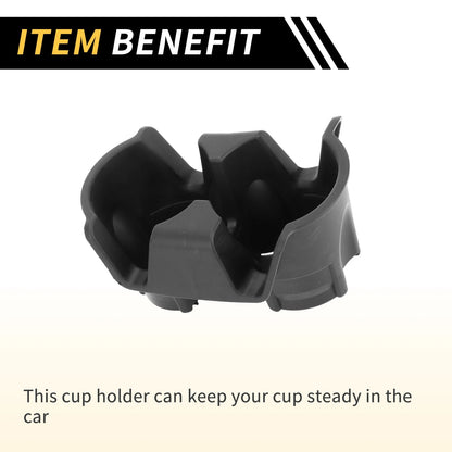 Cup Holder Insert for Jeep Wrangler (2001-2006) Coin Holder Black