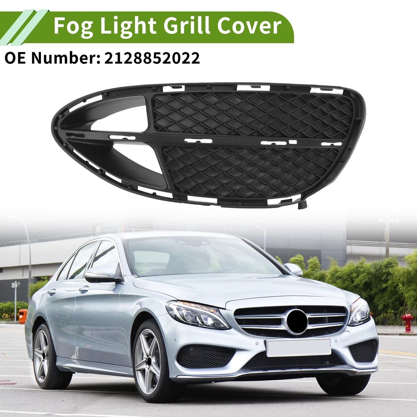 Front Right Fog Light Grill for Mercedes Benz W212 (2014-2016)