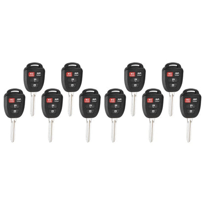 10pc Keychain Remote Control for Toyota Highlander, Sequoia, RAV4, Corolla