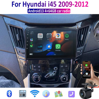 9" Wireless CarPlay Android Auto Head Unit BT Radio for Hyundai i45 (2009-2012)