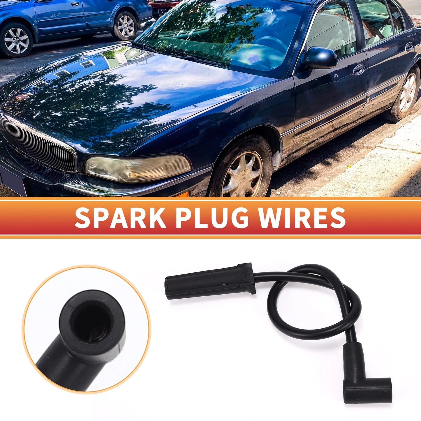 6 x Spark Plug Wire Ignition Coil Cable for Buick LeSabre (1999–2005)