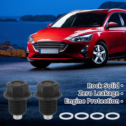 Set M16x1.5 1.3in Engine Oil Drain Plug w/ Gasket for Car Motorcycle