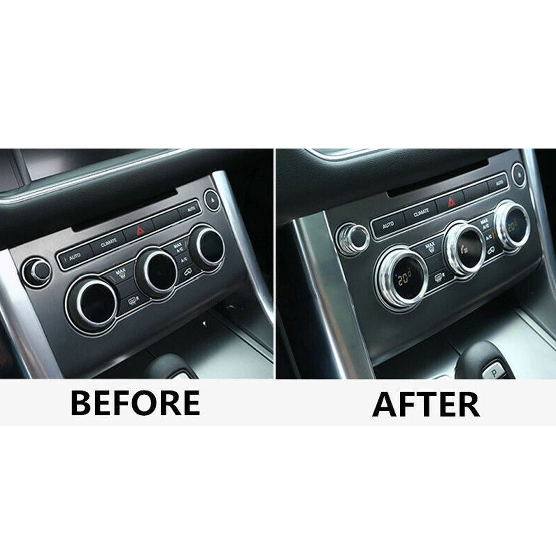 Air Condition Switch Knob Trim Ring for Land Rover Range Rover L405 (2013-2017)