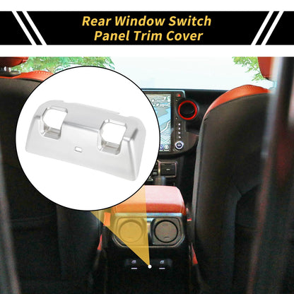 Rear Window Switch Panel Trim Cover for Jeep Wrangler JL JLU (2018-2024)