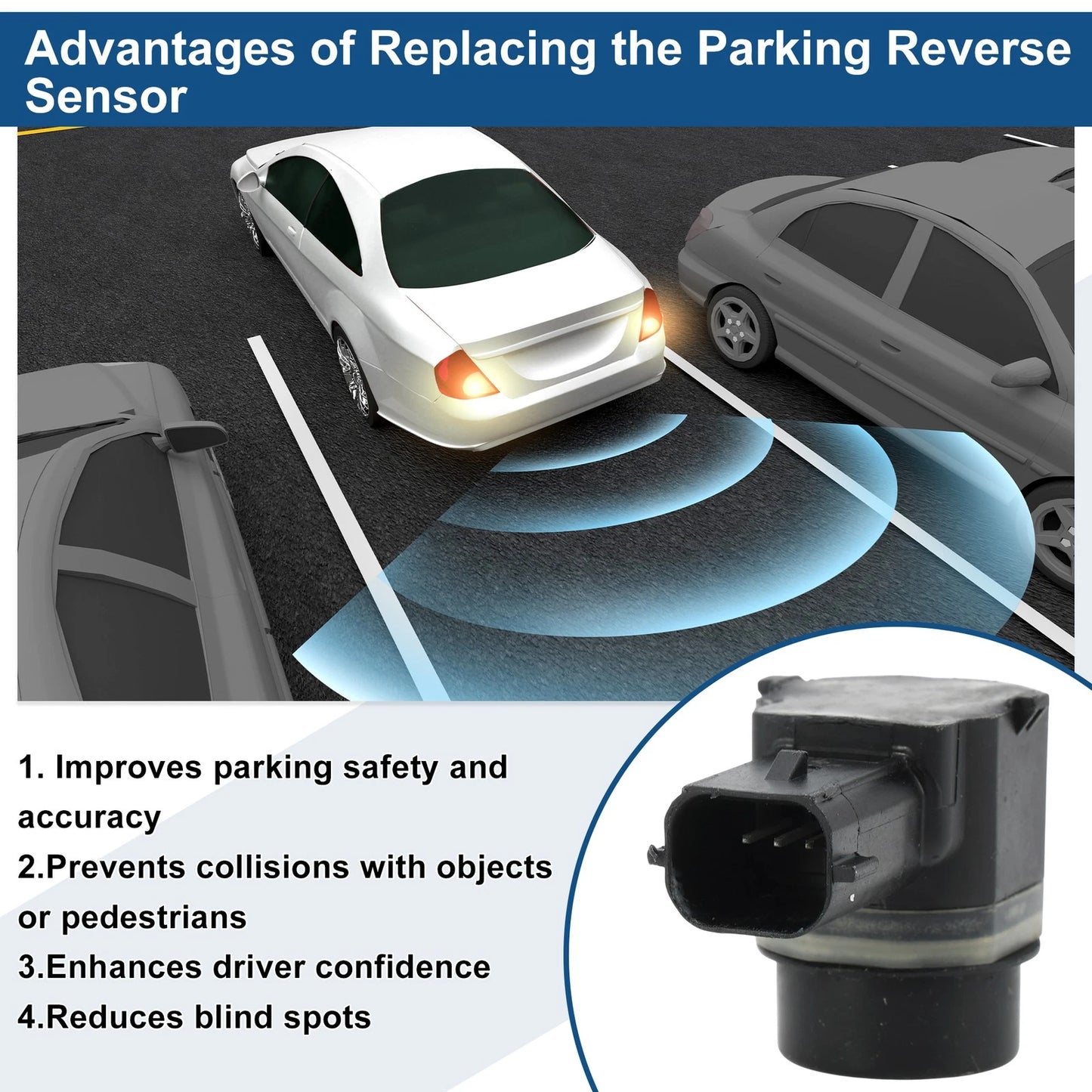 Reverse Backup Parking Sensor for Ford Edge (2012-2013)