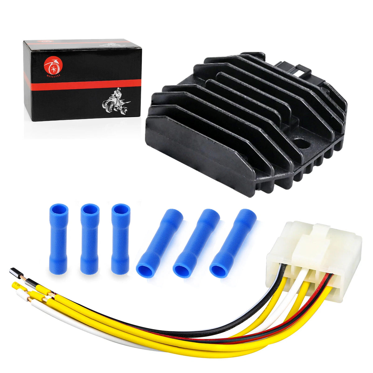 6 Pin Regulator Rectifier & Plug for Kawasaki KLF300-B Bayou 300 (1992-1998)