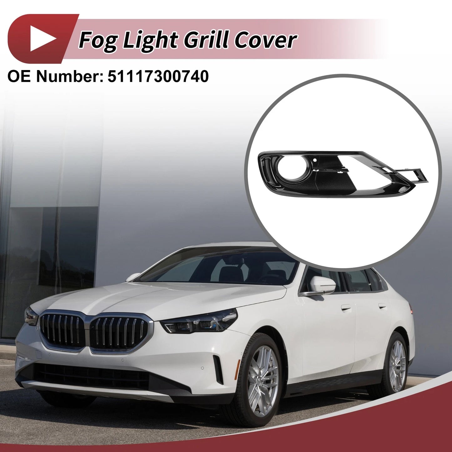 Front Right Fog Light Grill for BMW 3 Series (2012-2017)