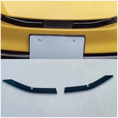 Steel Fiber Front Upper Grille Frame Cover Trim for 2023-2024 Toyota Prius 2 x