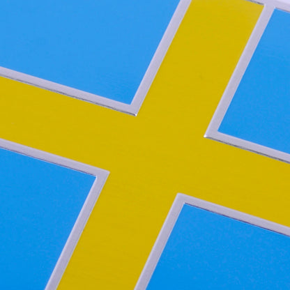 3D Metal Swedish Flag Car Emblem Badge Decal