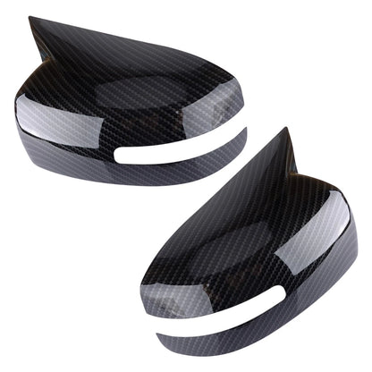 2 x Exterior Mirror Covers Carbon Fiber Style for Mitsubishi Lancer EVO