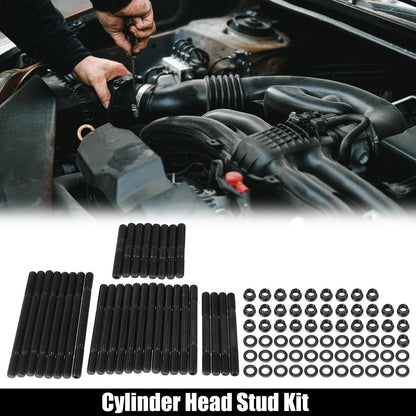 Black Metal Cylinder Head Stud Kit for Chevy BBC 454