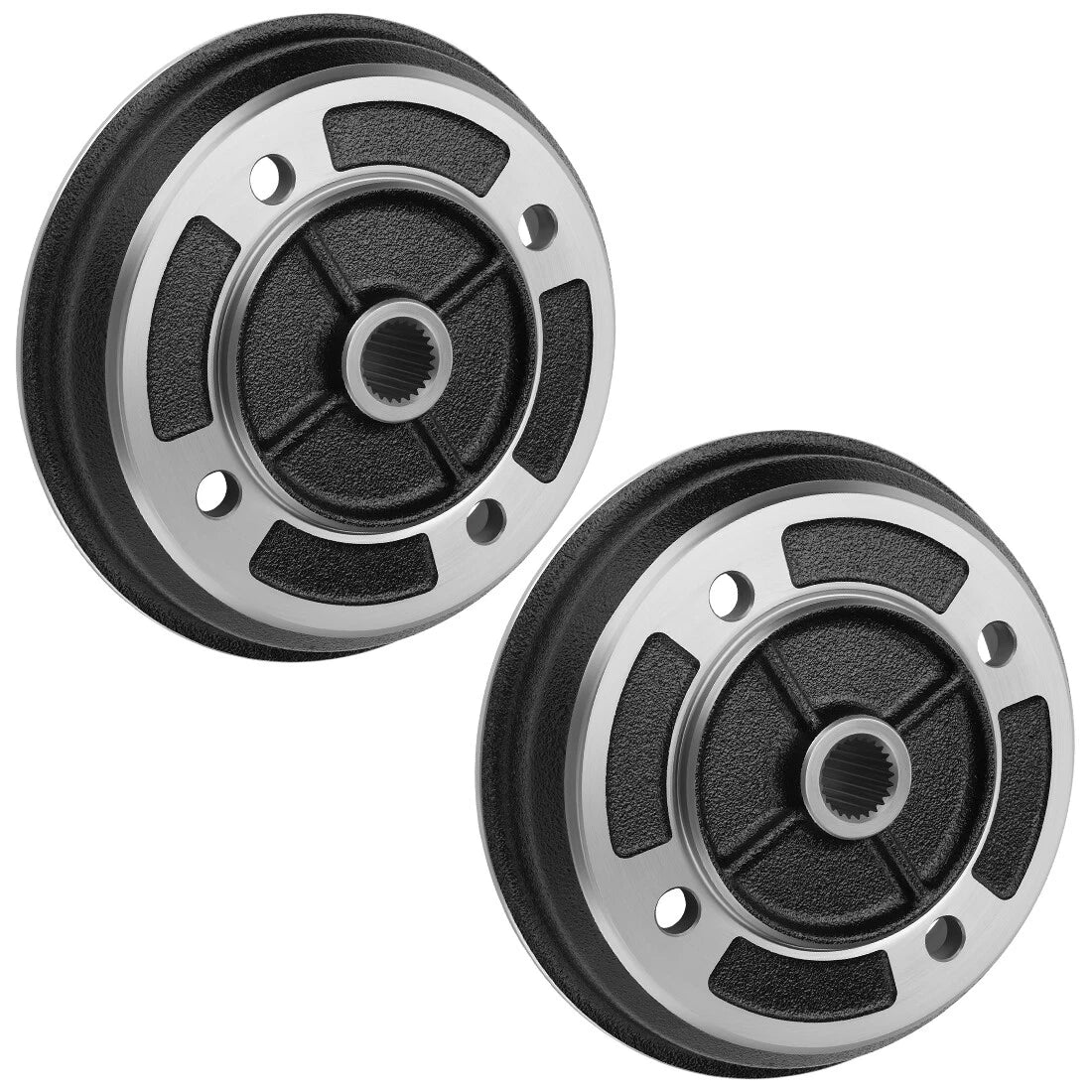 2 x Front Wheel Brake Drum Hub for Kawasaki KAF620 KAF950 Mule (1993–2001)