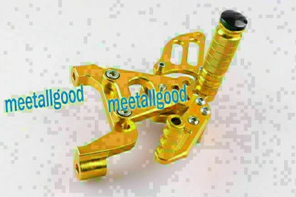Adjustable Footpegs for DUCATI 1199 Motorcycle Rearset Gold (2012-2014)