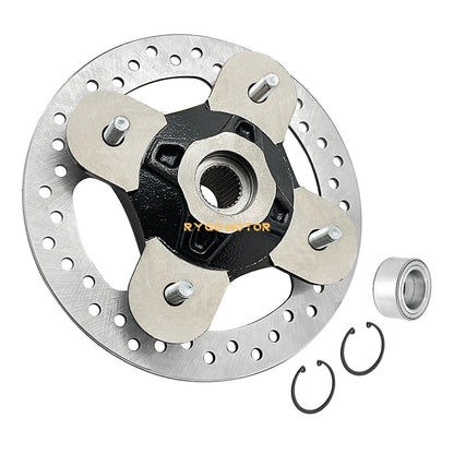Front/Rear Wheel Hub & Rotor & Bearing Set for Polaris RZR XP 4 1000 (2014–2023)