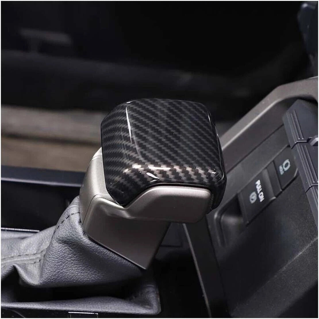 Carbon Fiber Style Interior Gear Knob Cover for Toyota Tacoma (New)