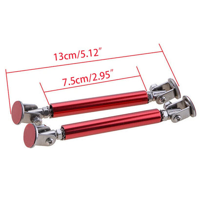 Adjustable Red Bumper Lip Splitter Strut Rod Support Tie Bar 3-5" for Car