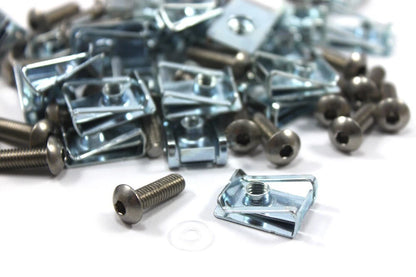 25 x Stainless Steel Fairing Bolts m5 5mm x16mm & Speed Clips Lug Nut