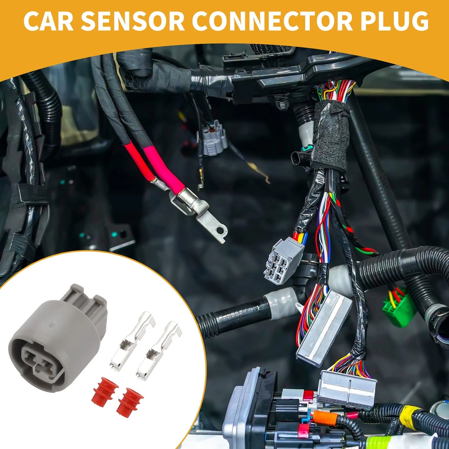 2 x Pin Car Sensor Connector Plug for Honda