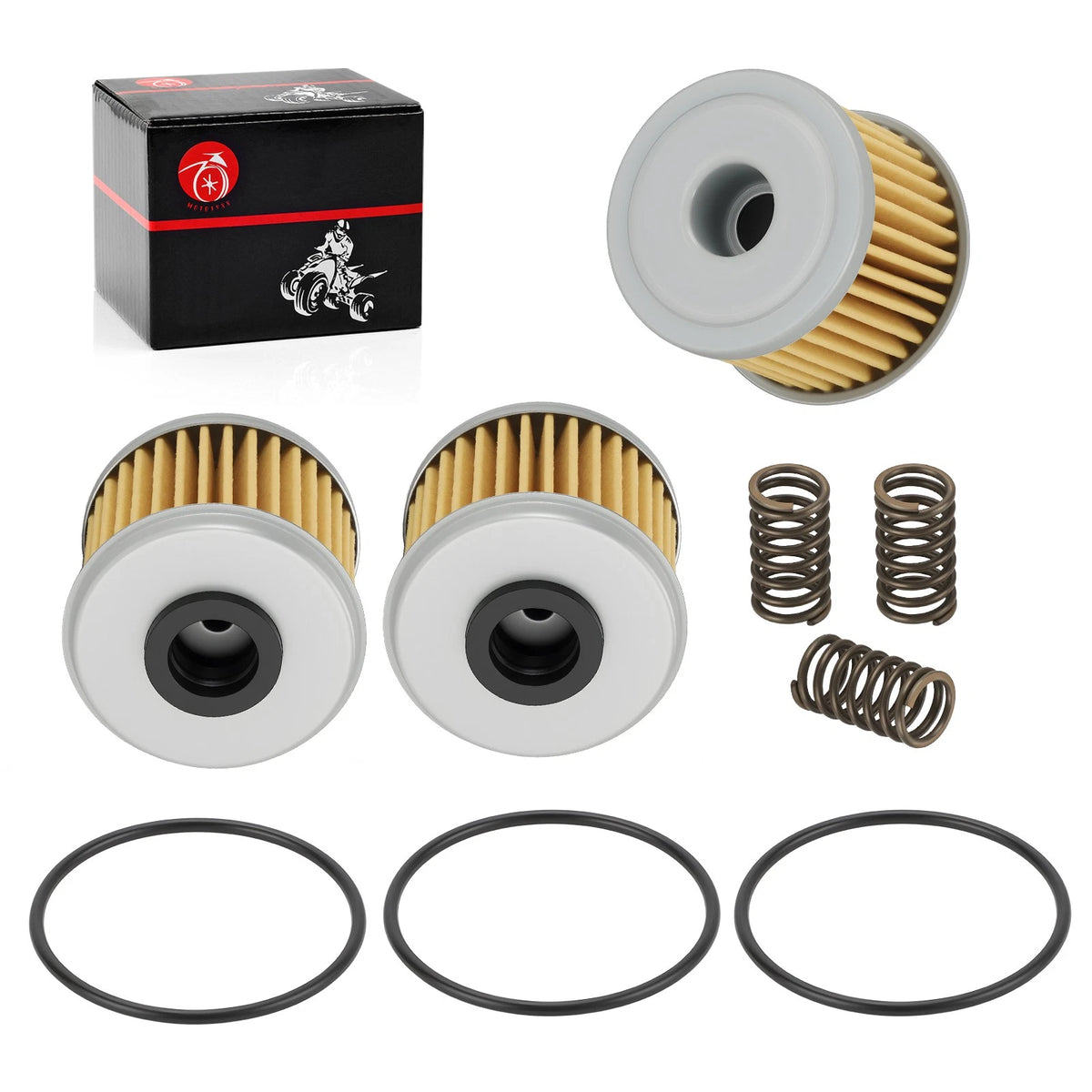 3PCS Oil Filter O-Ring Spring for Honda Sportrax 450 TRX450R (2004-2009)