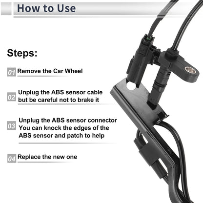 ABS Wheel Speed Sensor for Toyota Prius (2010-2015) 1 Pcs Front Right