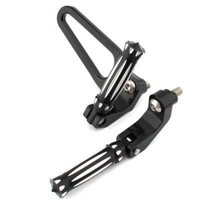 2 x Chrome Aluminum Rear Foot Rest Pegs for BMW R18 B Classic (2020-2023)