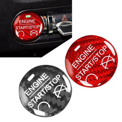 Car Engine Start Stop Button Cover Trim for Ford Mustang (2015-2022)