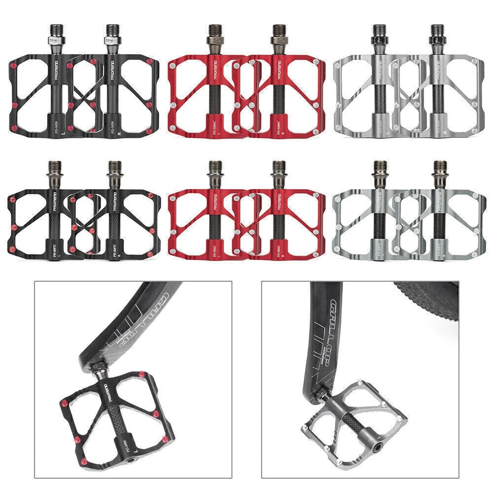 Ultralight Carbon Titanium Bicycle Pedals for 3Bearings MTB Road Bike