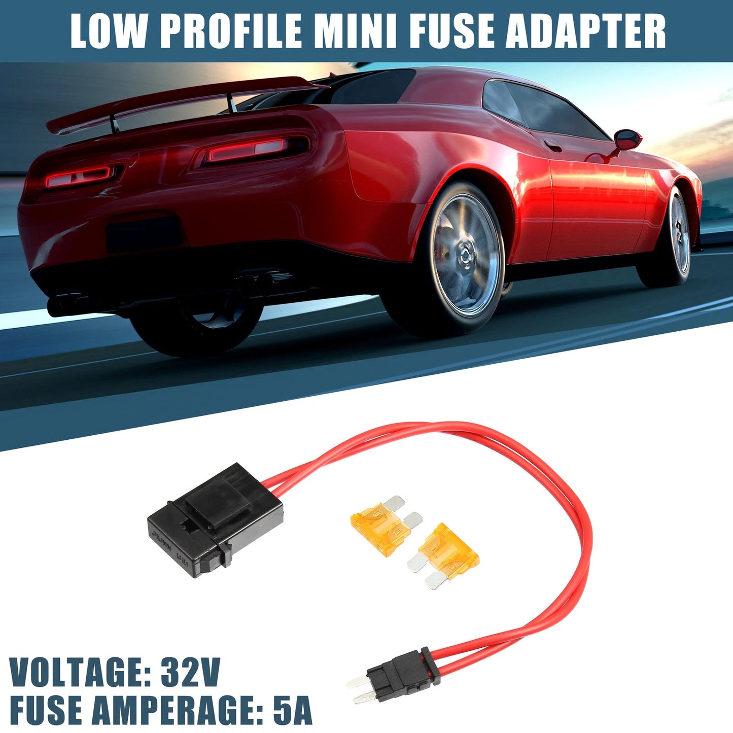 5A Blade Style Mini Fuse Adapter Tap Kit for Car Boat