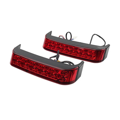 Black Saddlebag Run Brake Tail Light for Harley Touring Street Glide (2014-2023)