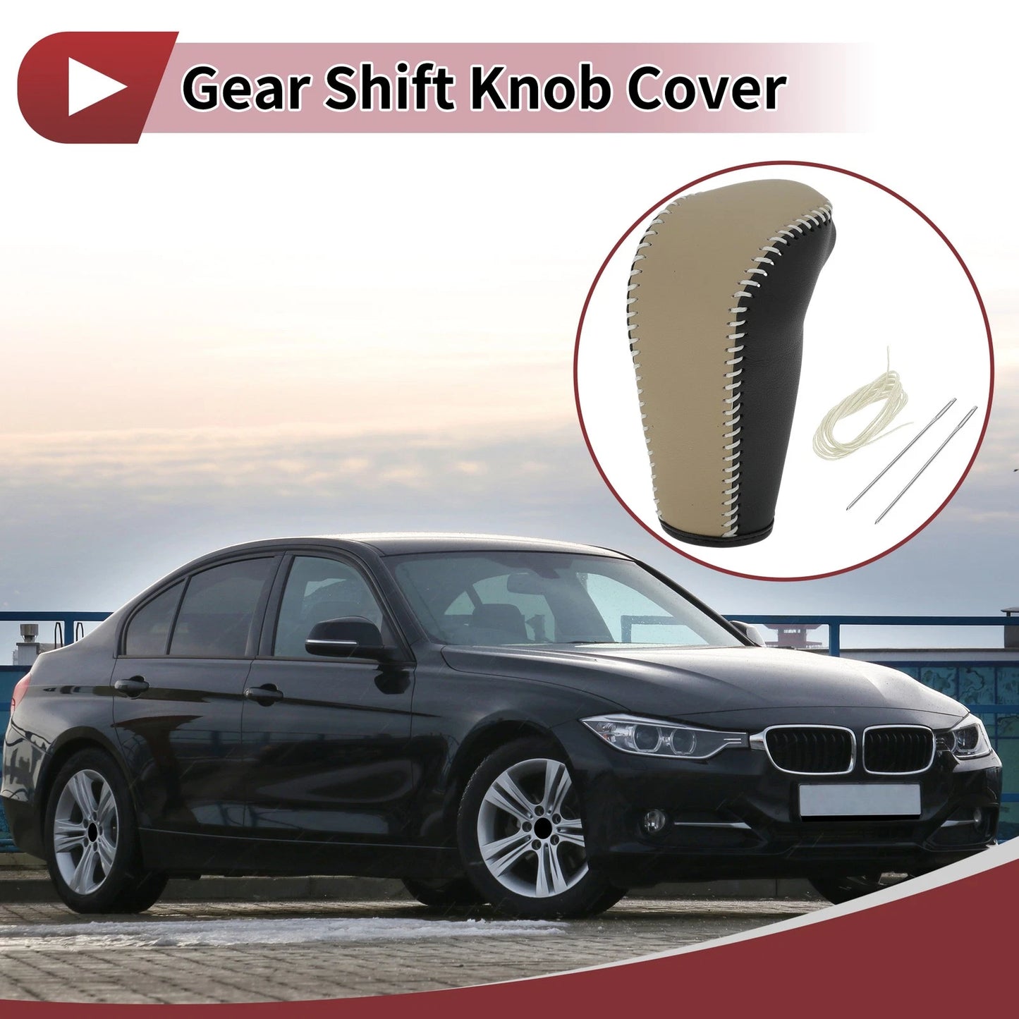 Car Gear Shift Knob Cover for BMW 3 Series E90 (2007-2013)