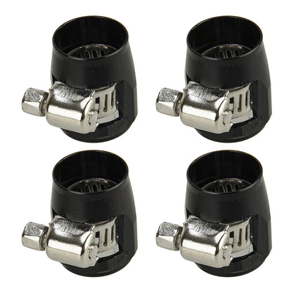 4pc 6AN Hex Hose Finisher Clamp Aluminum Alloy for Car Model