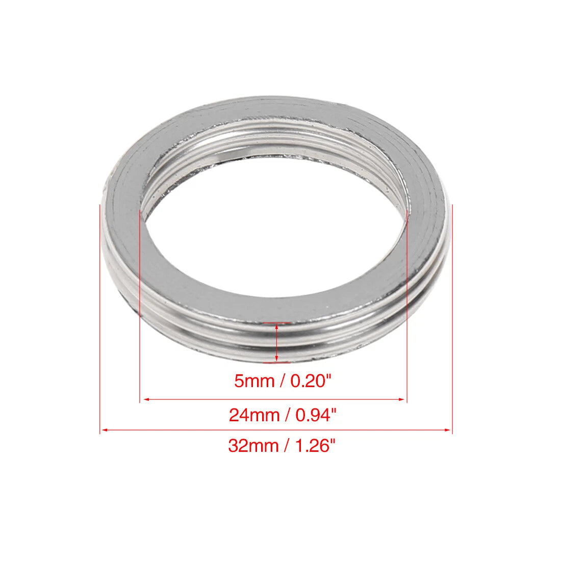 24mm ID 32mm OD Exhaust Muffler Pipe Gasket O Ring for Jiangling JH70