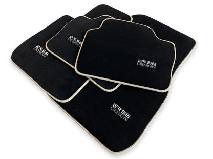 Premium Floor Mats for BMW X5 Series E53 (2000-2006) - Black Beige Rounds