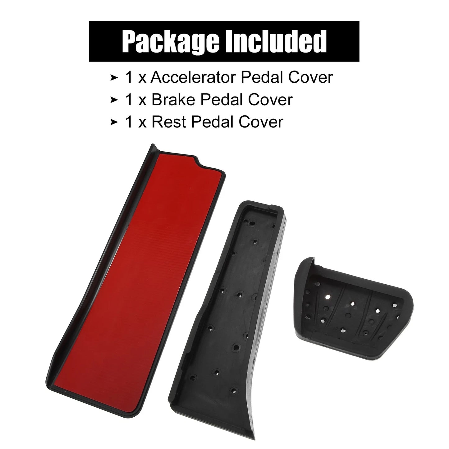 3 Pcs Accelerator & Brake Pedal Covers for BMW X3 X4 (2011-2023)
