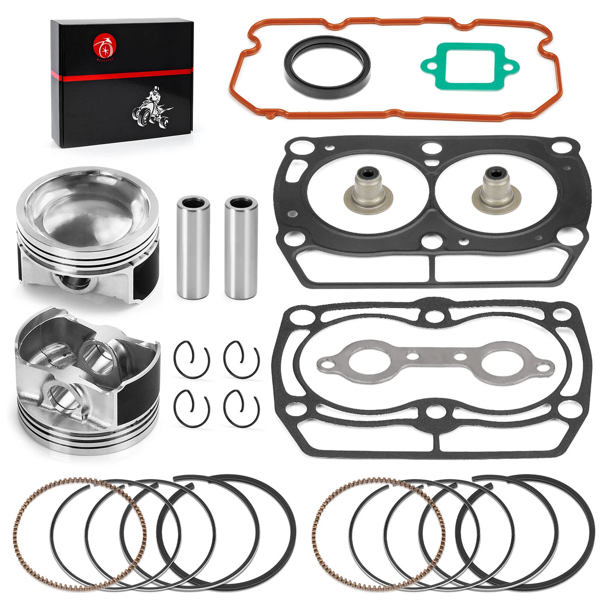Top End Cylinder Piston Rings Gasket for Polaris Ranger 800 RZR S 4 800 (2011–2017)