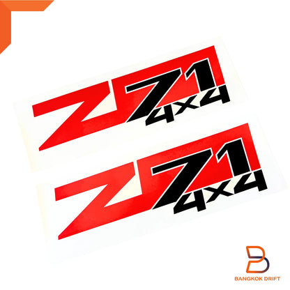 RED BLACK Z71 4x4 Side Body Rear Sticker Decal for Holden Colorado (03-11)