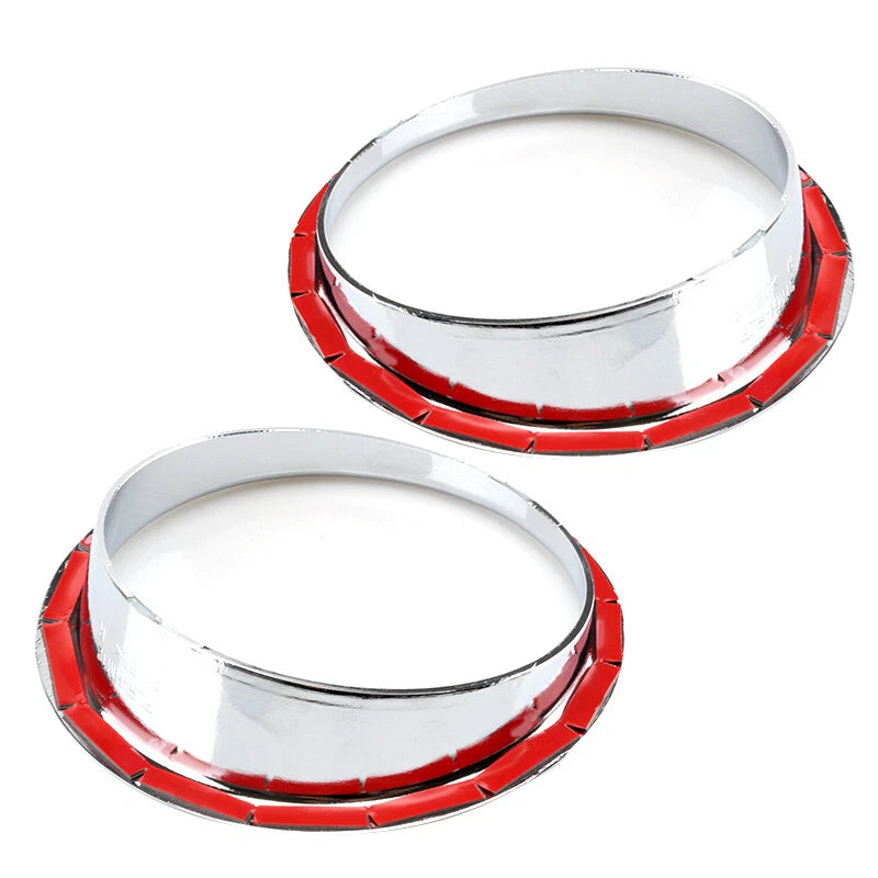 Chrome Fog Light Trim Bezel Covers for Hummer H2 SUV (2003-2009)