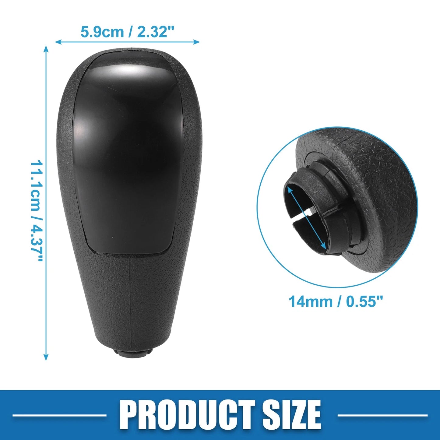 Automatic Transmission Shift Knob for Ford Focus (2005-2012) ABS Black