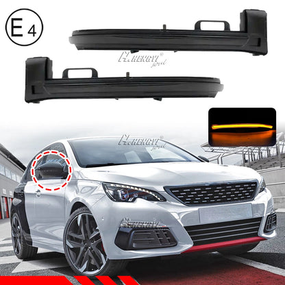 LED Wing Mirror Lamp Turn Signal Light for Peugeot 308 (2013–2019)