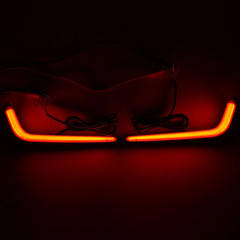 2 x LED Tail Brake Light for 2017-2021 Honda Civic Rear Bumper Reflector Lamps