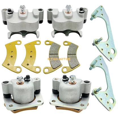 Brake Calipers Front Rear All 4 W/Pads for Polaris RZR XP 900 (2011–2014)