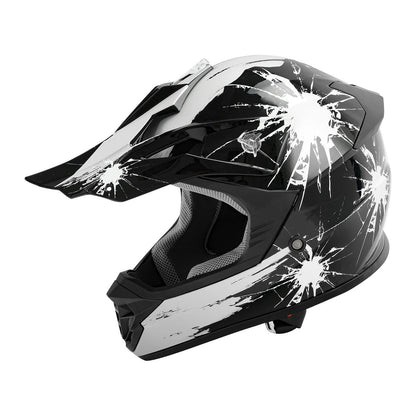 Youth ATV Helmet Full Face Off Road Dirt Bike for Kids S M L XL