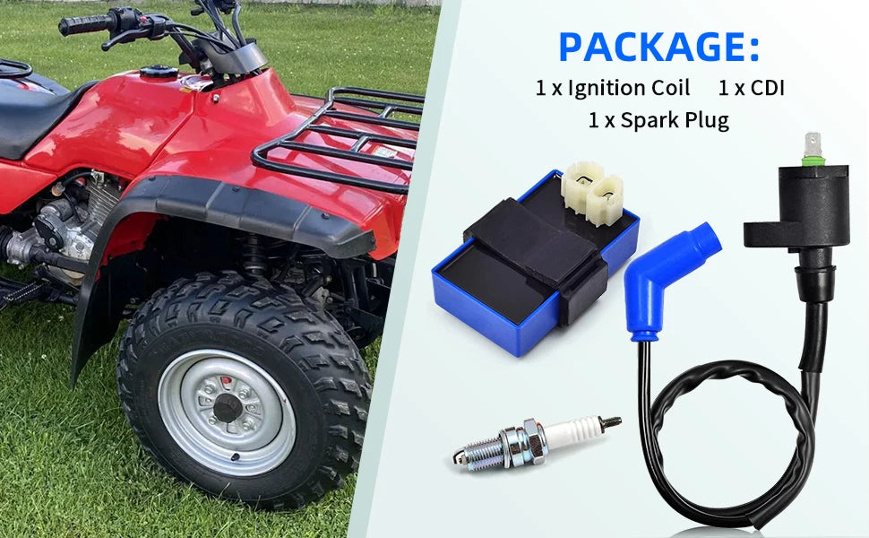 Ignition Coil CDI Spark Plug Cap for Honda FourTrax TRX300 (1990–1993)