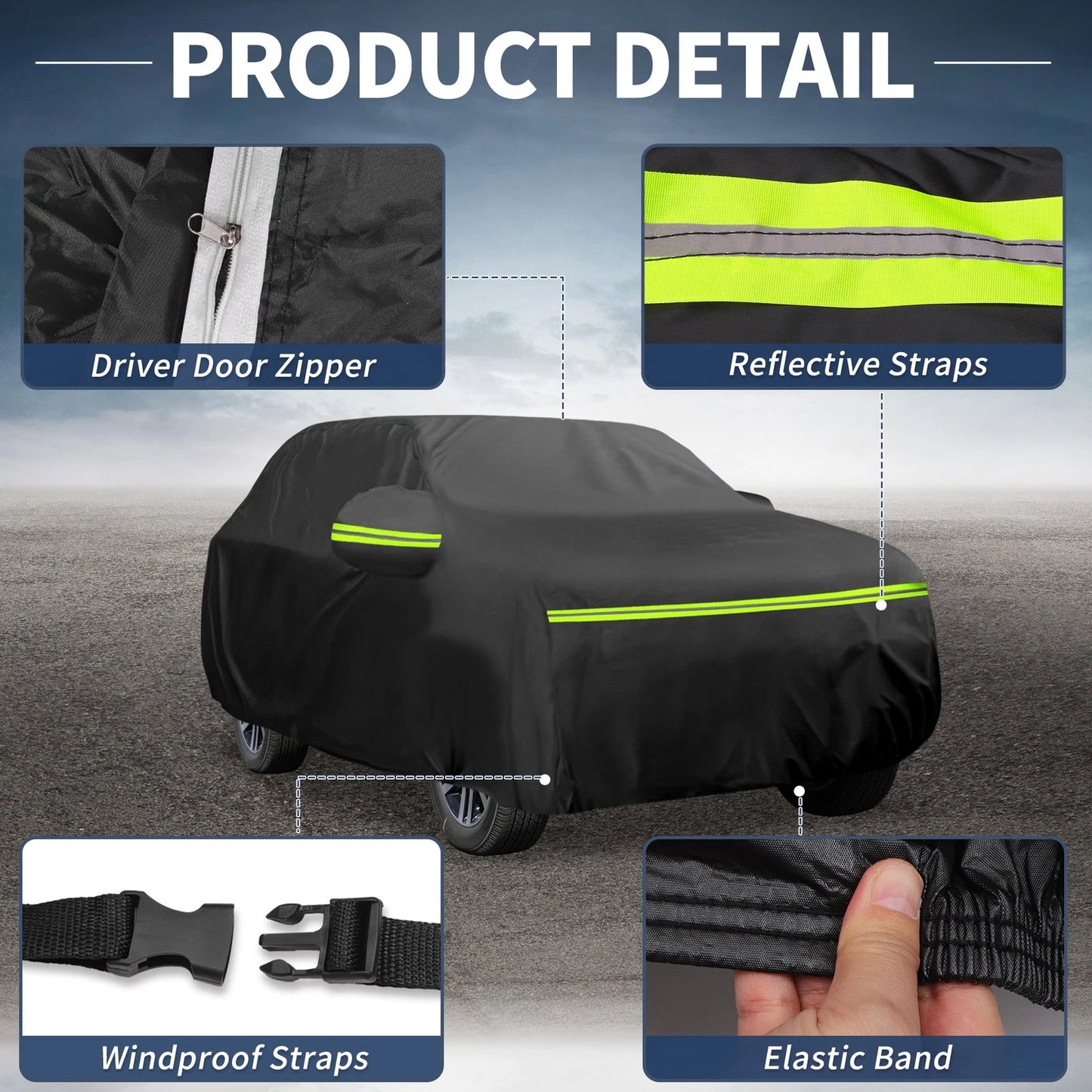 Waterproof 210D-PU Car Cover for Land Rover Discovery V (2016-2021)